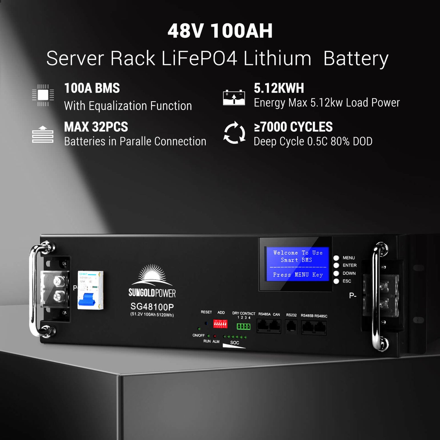 Hybrid Solar Kit 11.4KW 48V Split Phase 20.48KWH/50.2KWH Lithium Battery 450 Watt Solar Panel SGH-11N2E/ SGH-11N5E