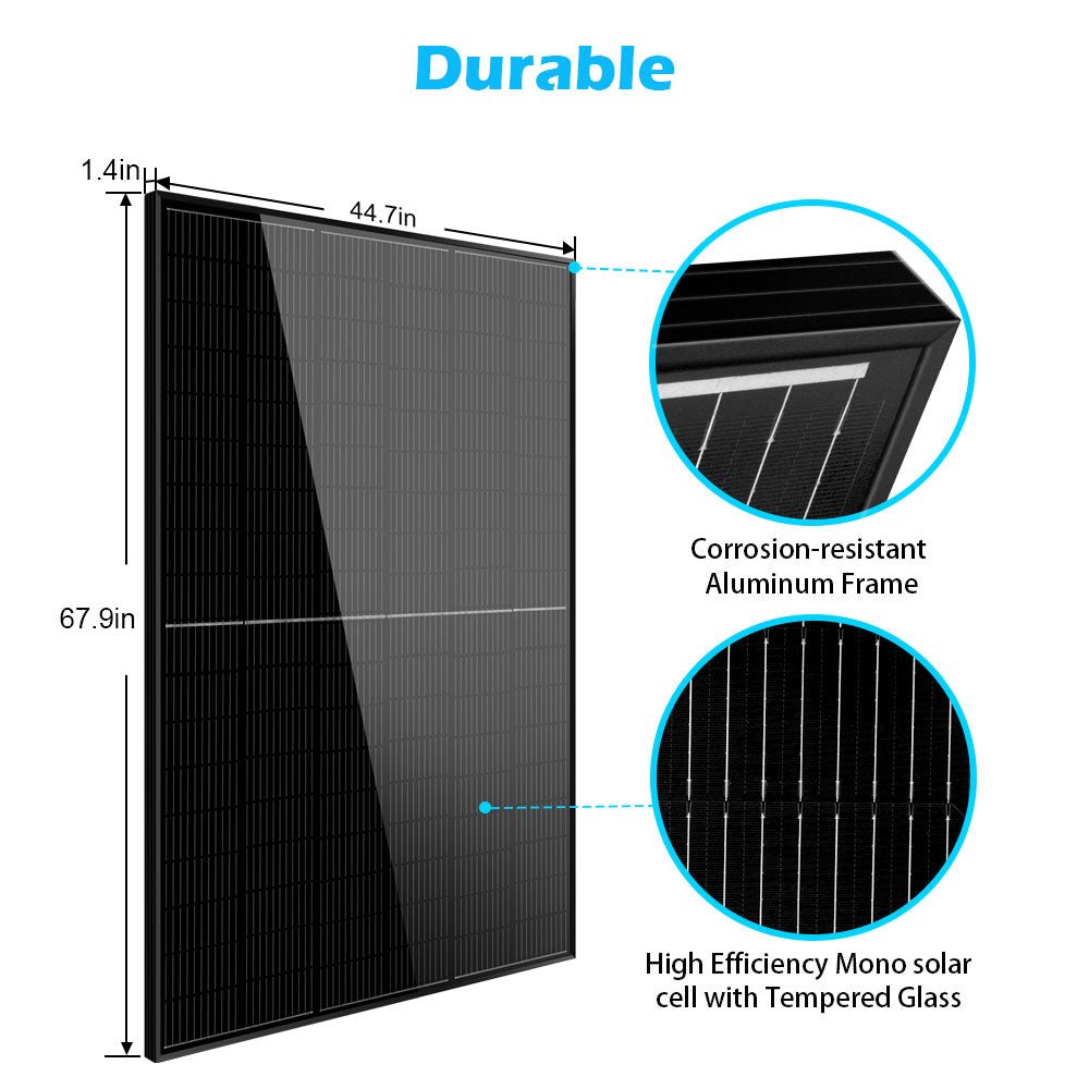 415W MONO BLACK PERC SOLAR PANEL FULL PALLET (32 PANELS) UL 61730 CEC Listed
