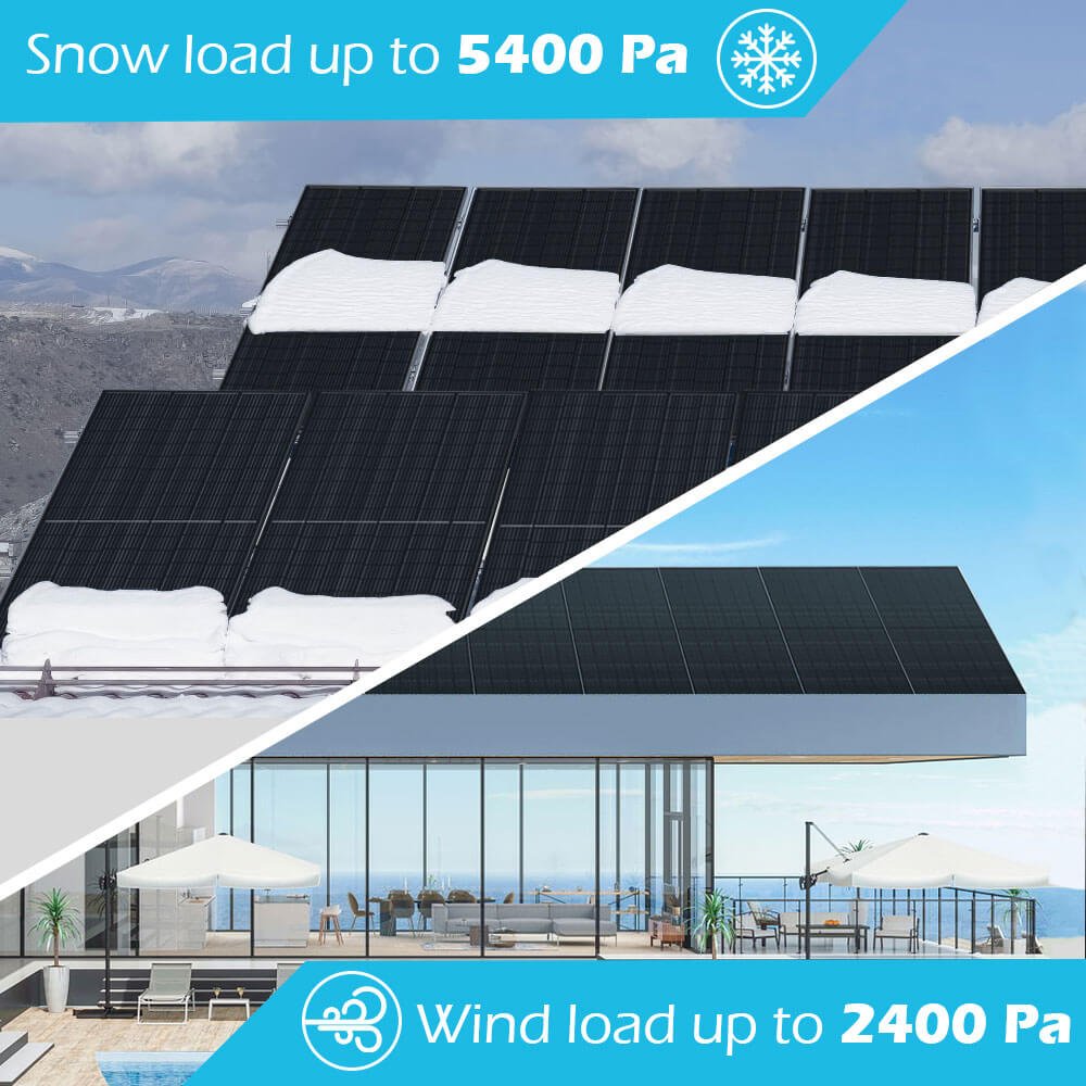 370W/ 415W/ 440W/ 500W Mono Black PERC Solar Panel UL 61730 CEC Listed