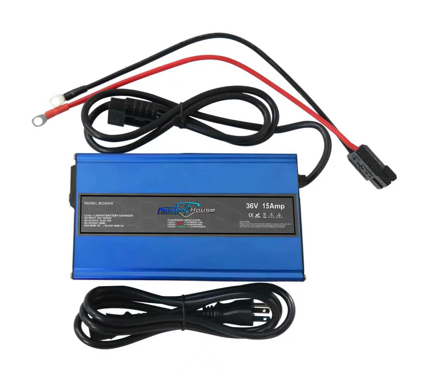 PowerHouse Lithium 36V Non-Waterproof AC Chargers - Mercados Solar