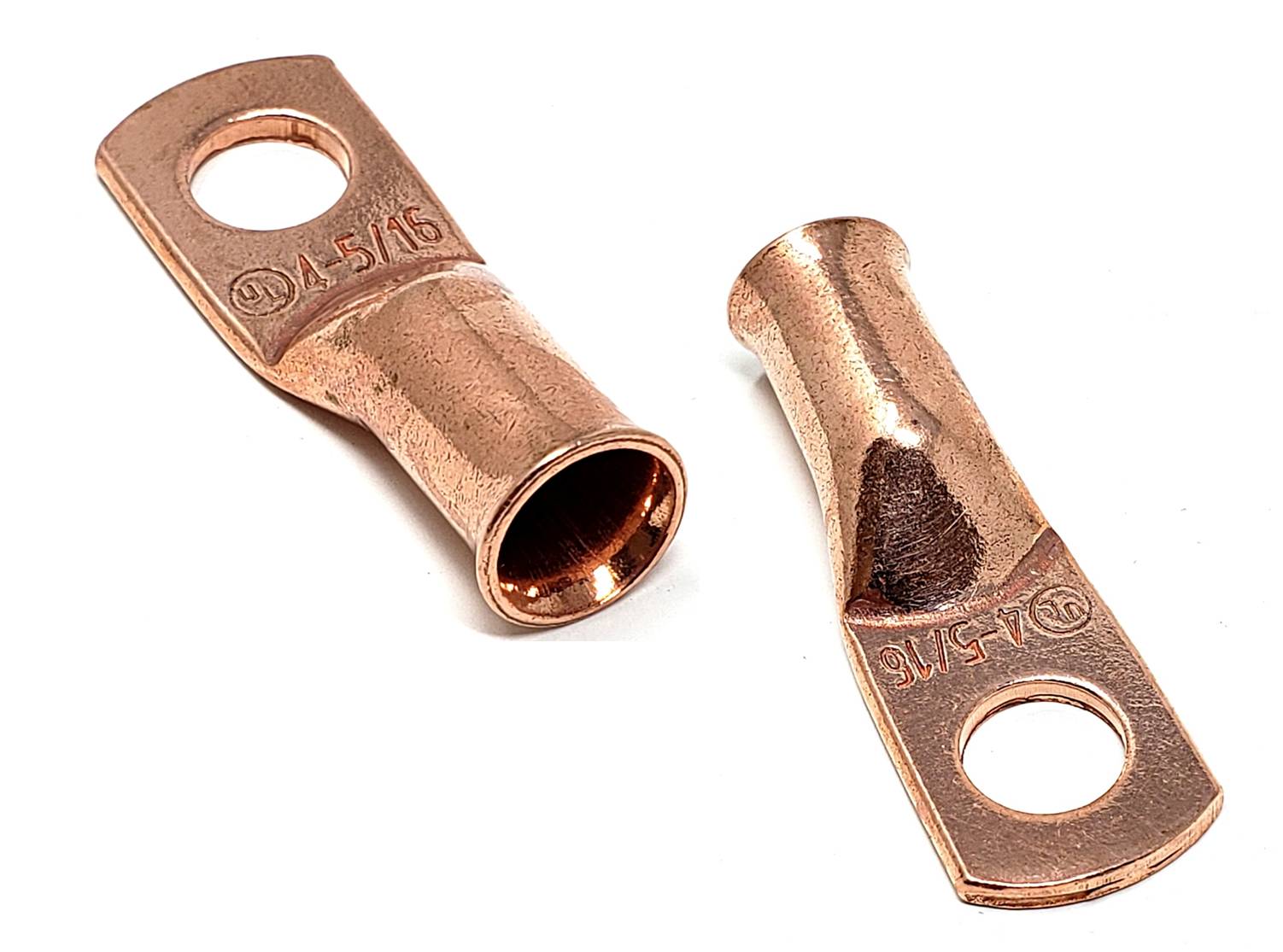 4 Gauge (AWG) Pure Copper Cable Lug Connector Ring Terminals