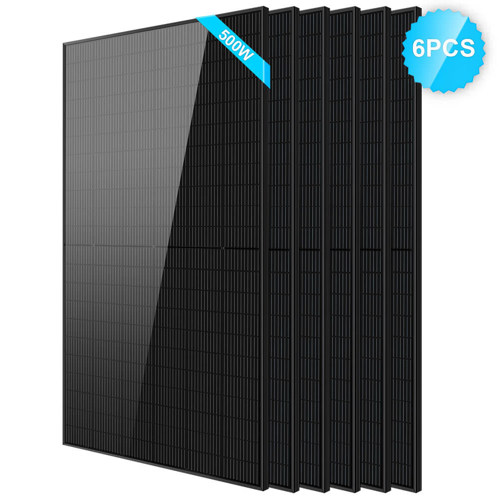 500W Mono Black PERC Solar Panel UL61730 CEC Listed