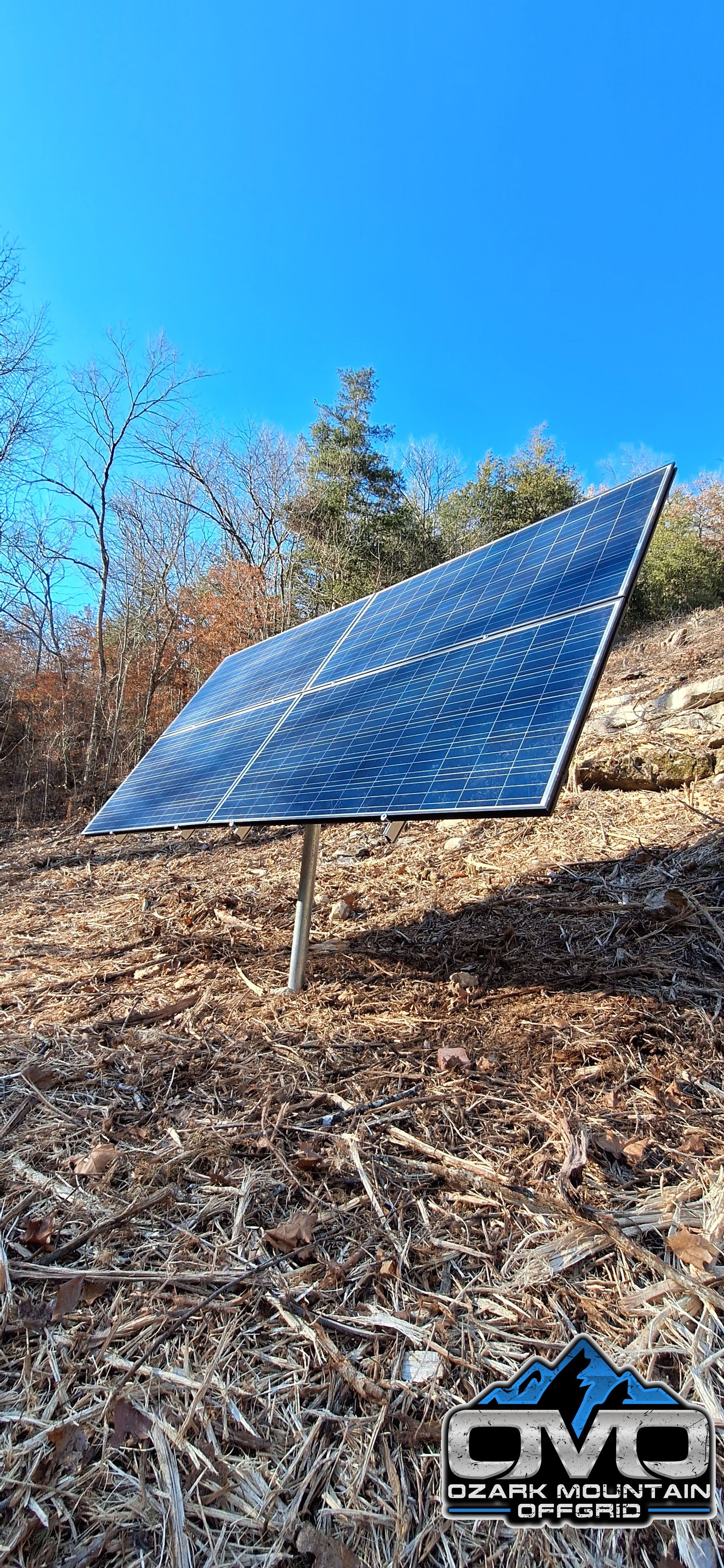 Adjustable Solar Panel 3" Pole Mount - 4x Solar Panels (With Modules) 1440 Watt Array