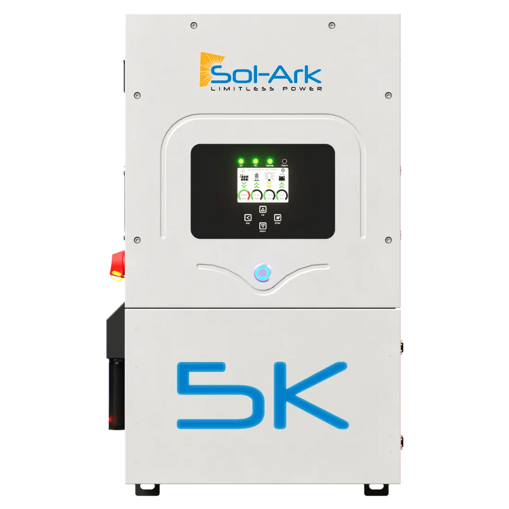 3.3KW Complete Offgrid Solar Kit + 5K Sol-Ark Inverter + 15.36KW OMO Stack Lithium Battery +2.2KW Solar with Mounting Rails and Wiring