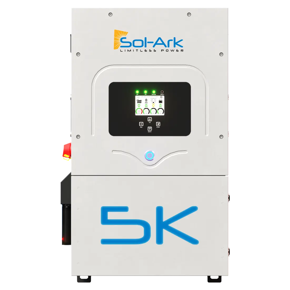 3.3KW Complete Offgrid Solar Kit + 5K Sol-Ark Inverter + 15.36KW OMO Stack Lithium Battery +2.2KW Solar with Mounting Rails and Wiring