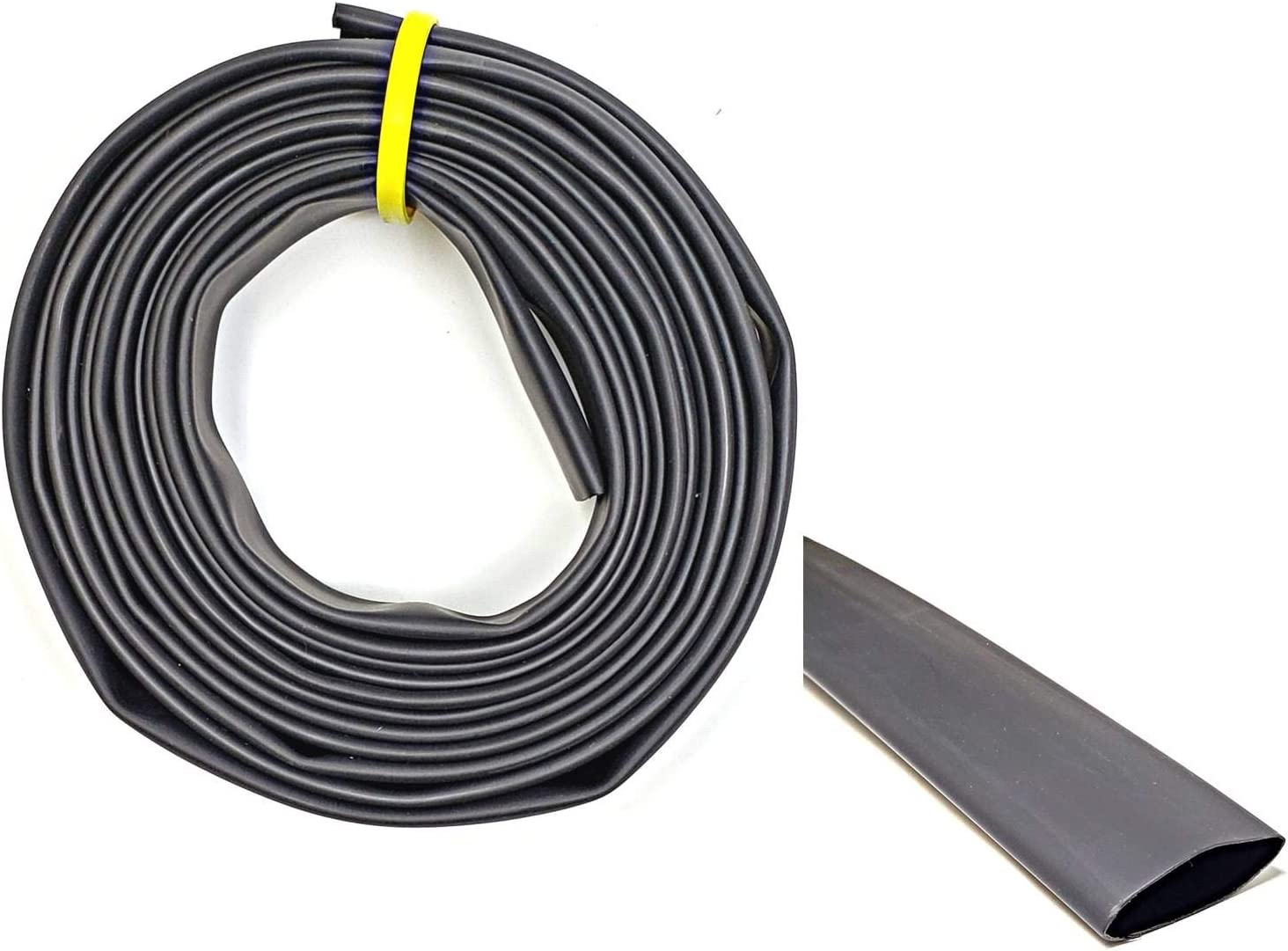 Black and Red 3:1 Dual Wall Adhesive Glue Lined Marine Grade Heat Shrink Tube Tubing - 1/8", 3/16", 1/4", 3/8", 1/2", 3/4", 1", 1.5", 2"