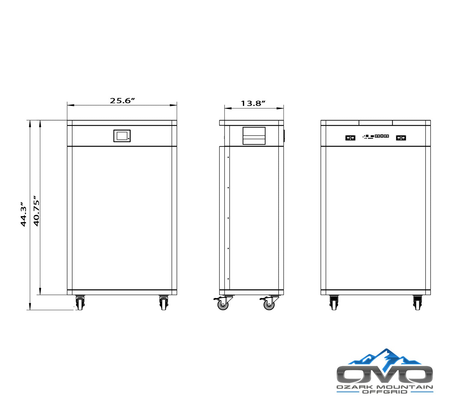 15KW Complete Offgrid Solar Kit - 2x 32kWh OMO 48V Freedom Series Lithium Battery + 15K Sol-Ark Inverter +15.4KW Solar with Ground Mount and Wiring