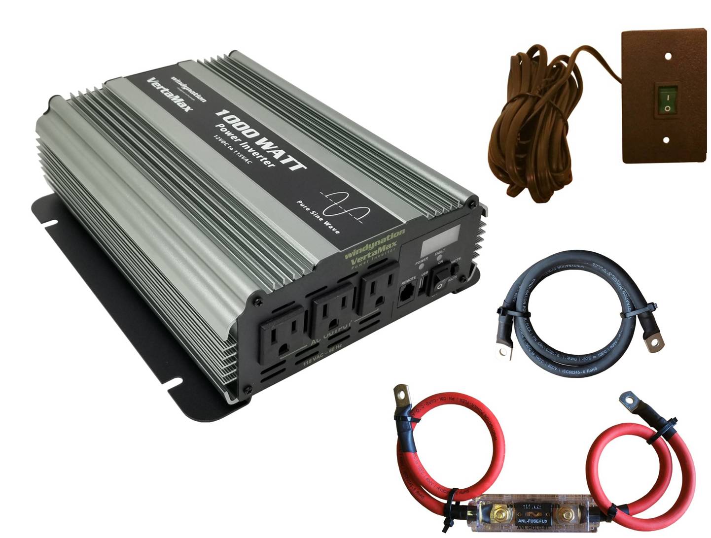 VertaMax 1000 Watt 12 Volt Pure Sine Wave Power Inverter