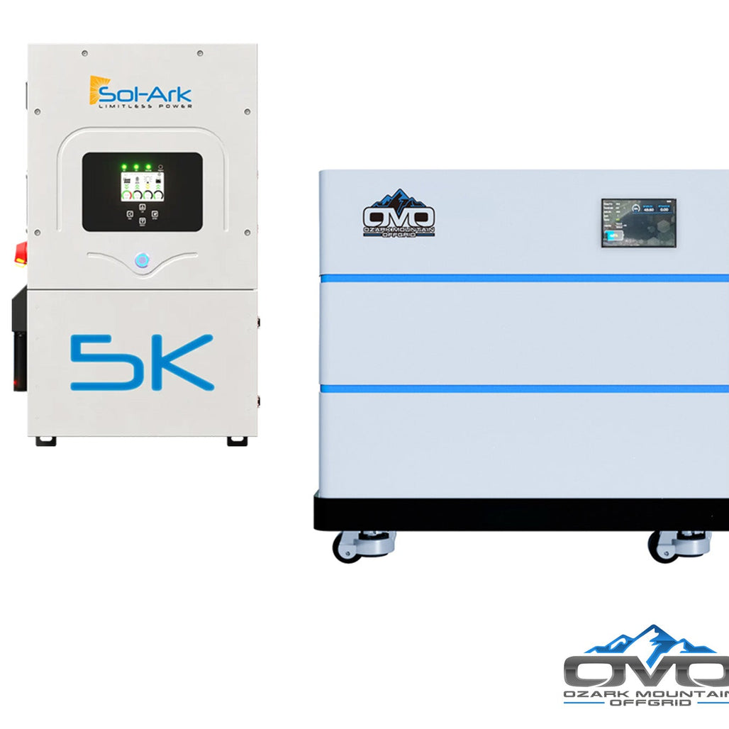 5K Sol-Ark Inverter + 10.24KW OMO Stack Lithium Battery