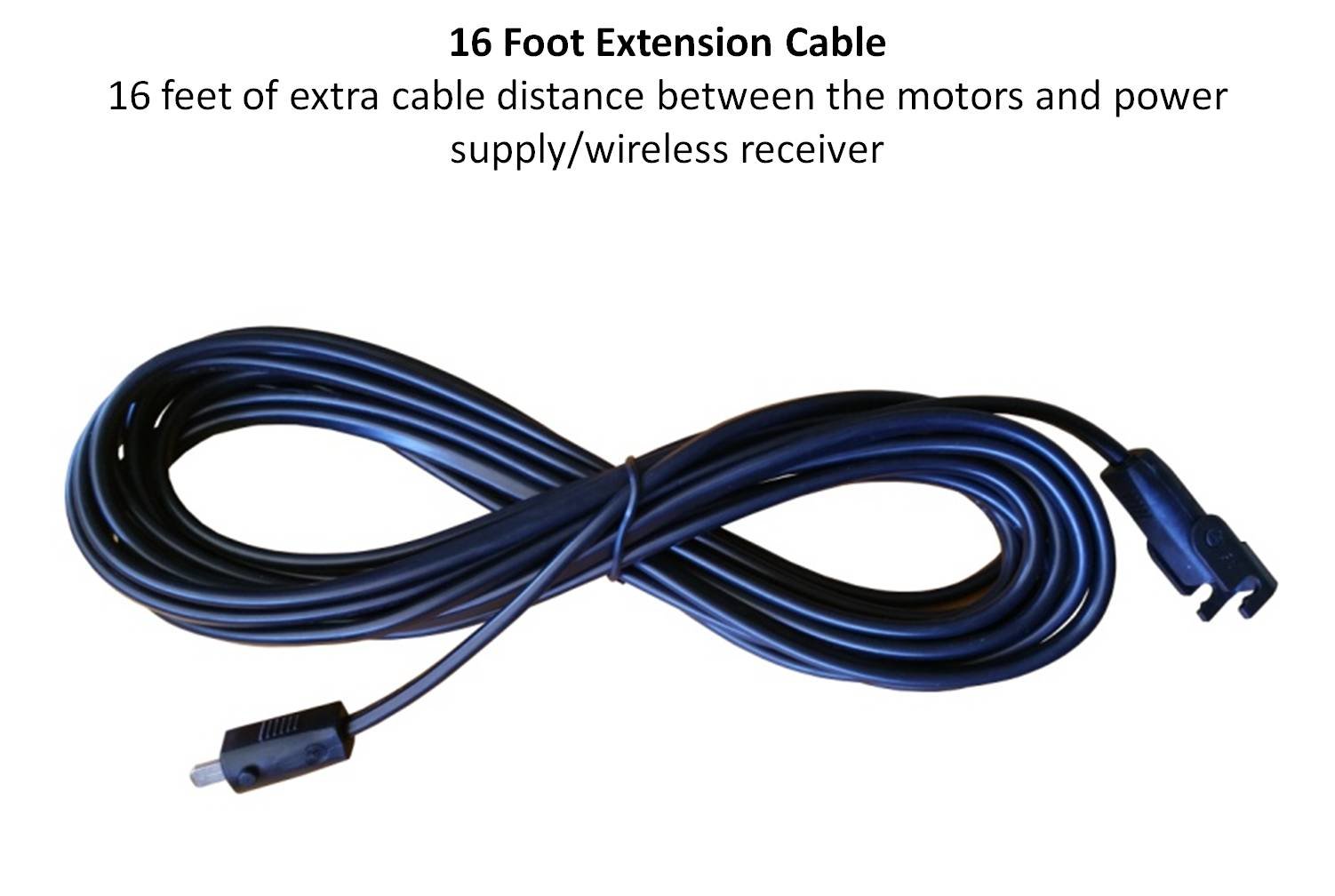 Linear Actuator or DC Motor Power Supply + DPDT Wireless Remote Control Up Down Switch + Wiring