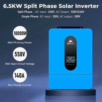 SunGold 6.5KW 48V Split Phase Solar Inverter