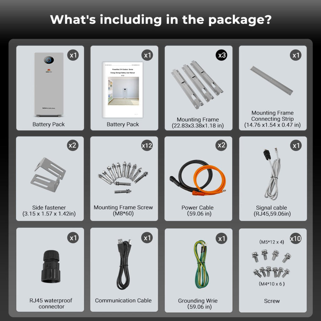 PowerMax 51.2V 314AH Outdoor Energy Storage Battery  UL1973 & UL9540A CEC Listed