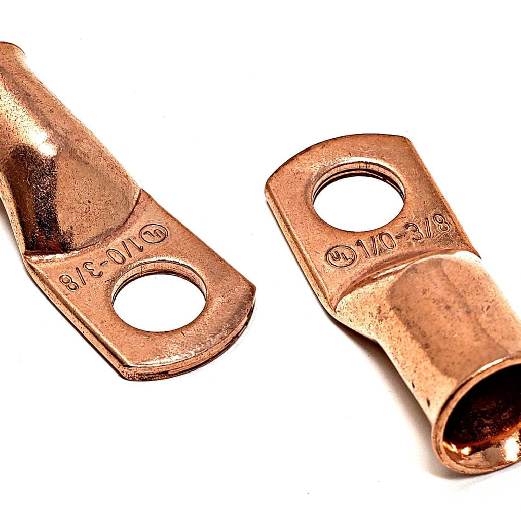 1/0 Gauge (AWG) Pure Copper Cable Lug Connector Ring Terminals
