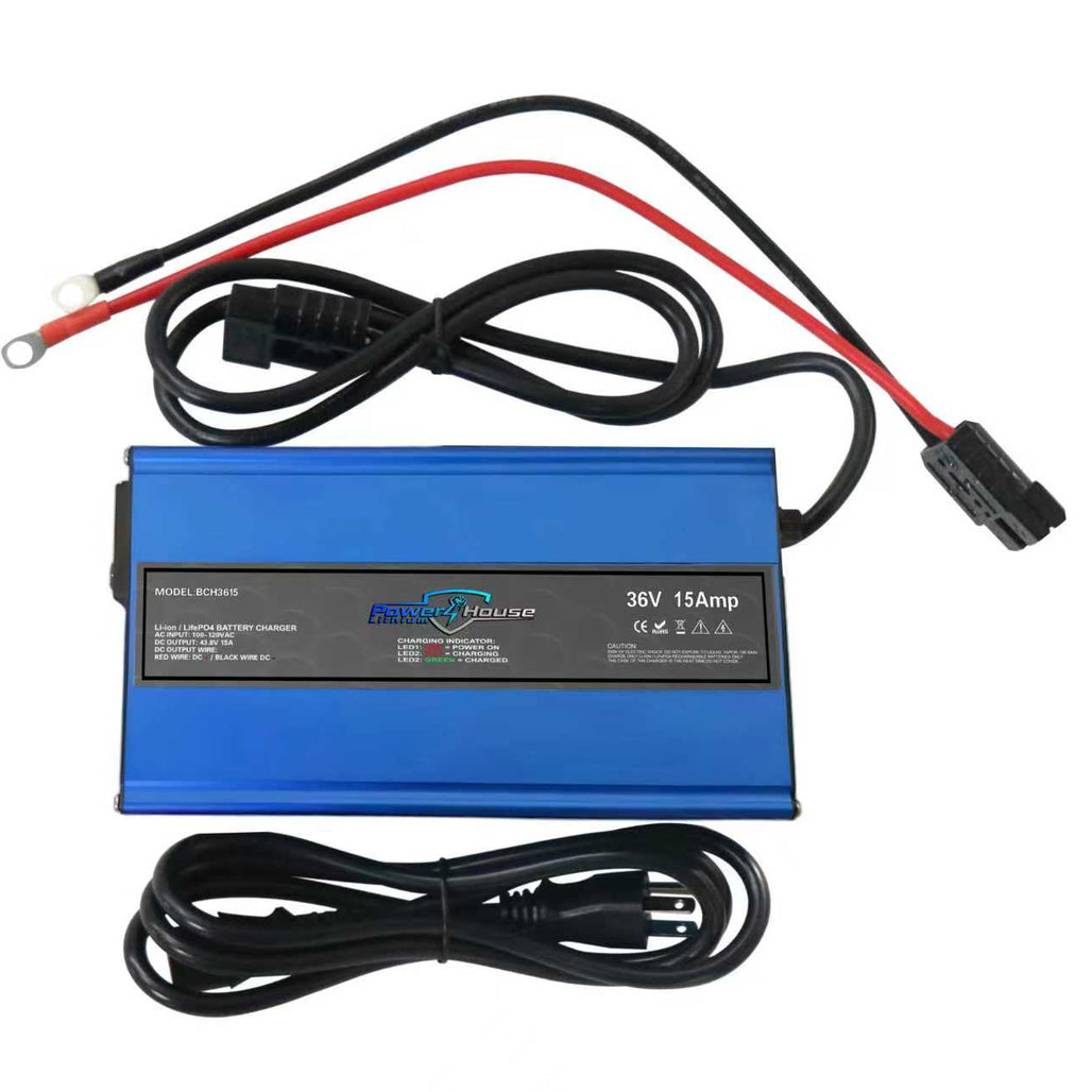 PowerHouse Lithium 36V Non-Waterproof AC Chargers - Mercados Solar