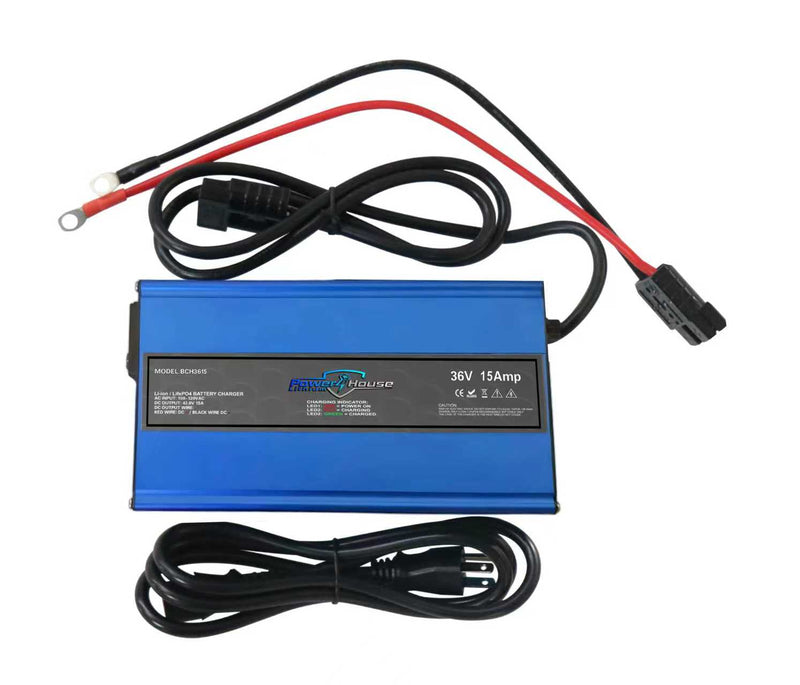 PowerHouse Lithium 36V Non-Waterproof AC Chargers - Mercados Solar