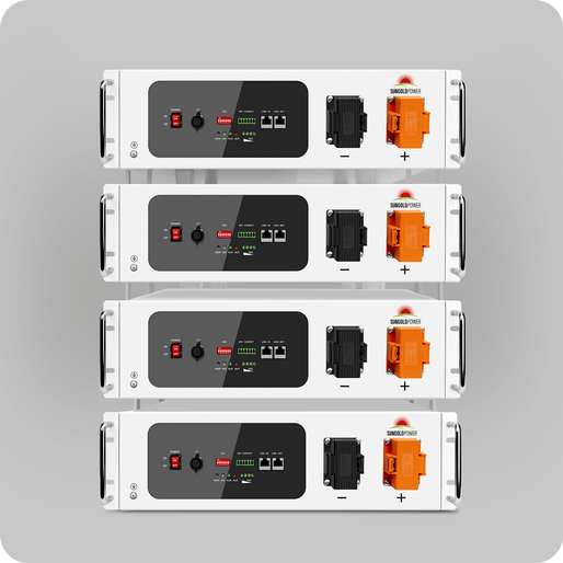 4X SGH48100T Server Rack 48V 100AH Lithium Battery Self-Heating