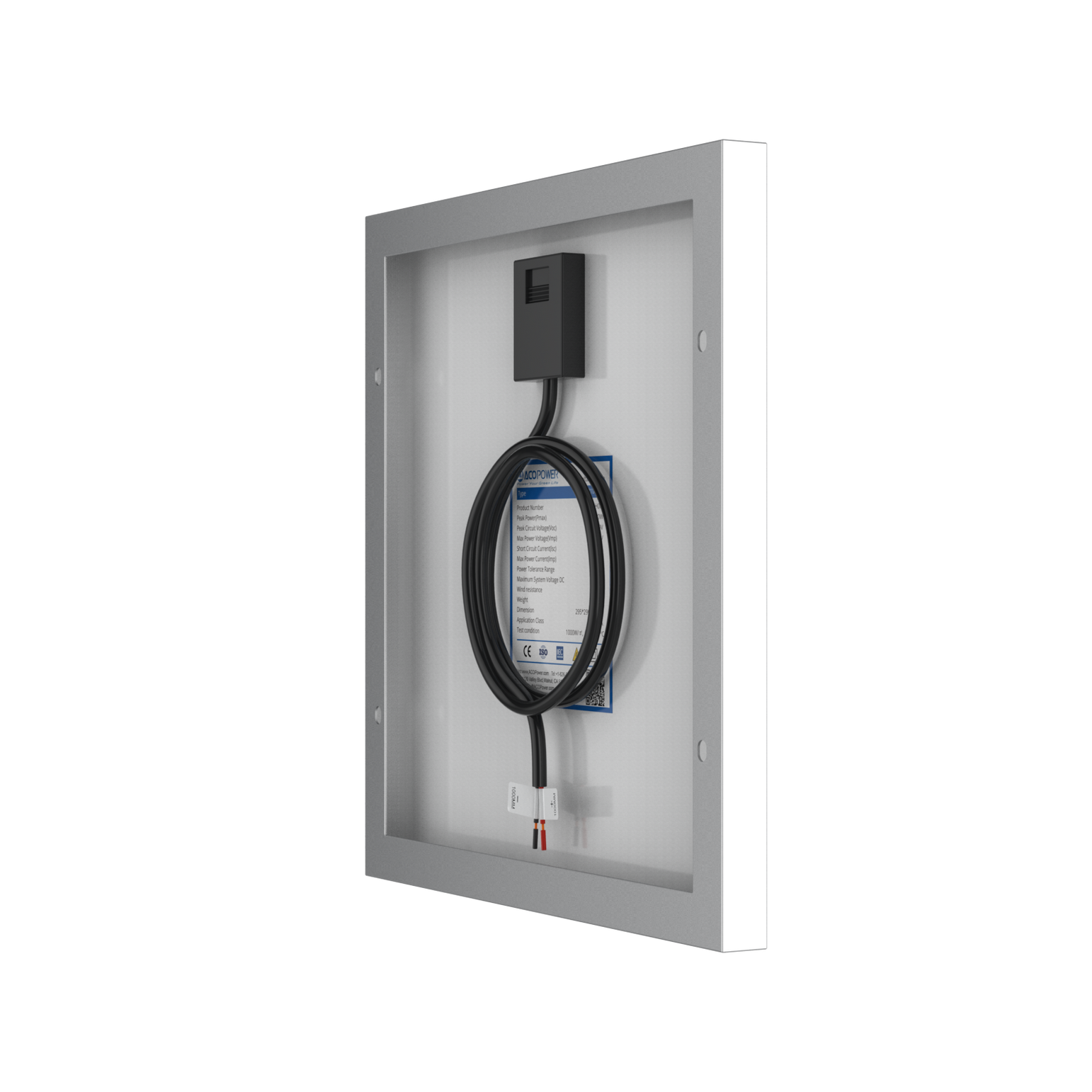 10 Watt 12 Volt Monocrystalline Solar Panel