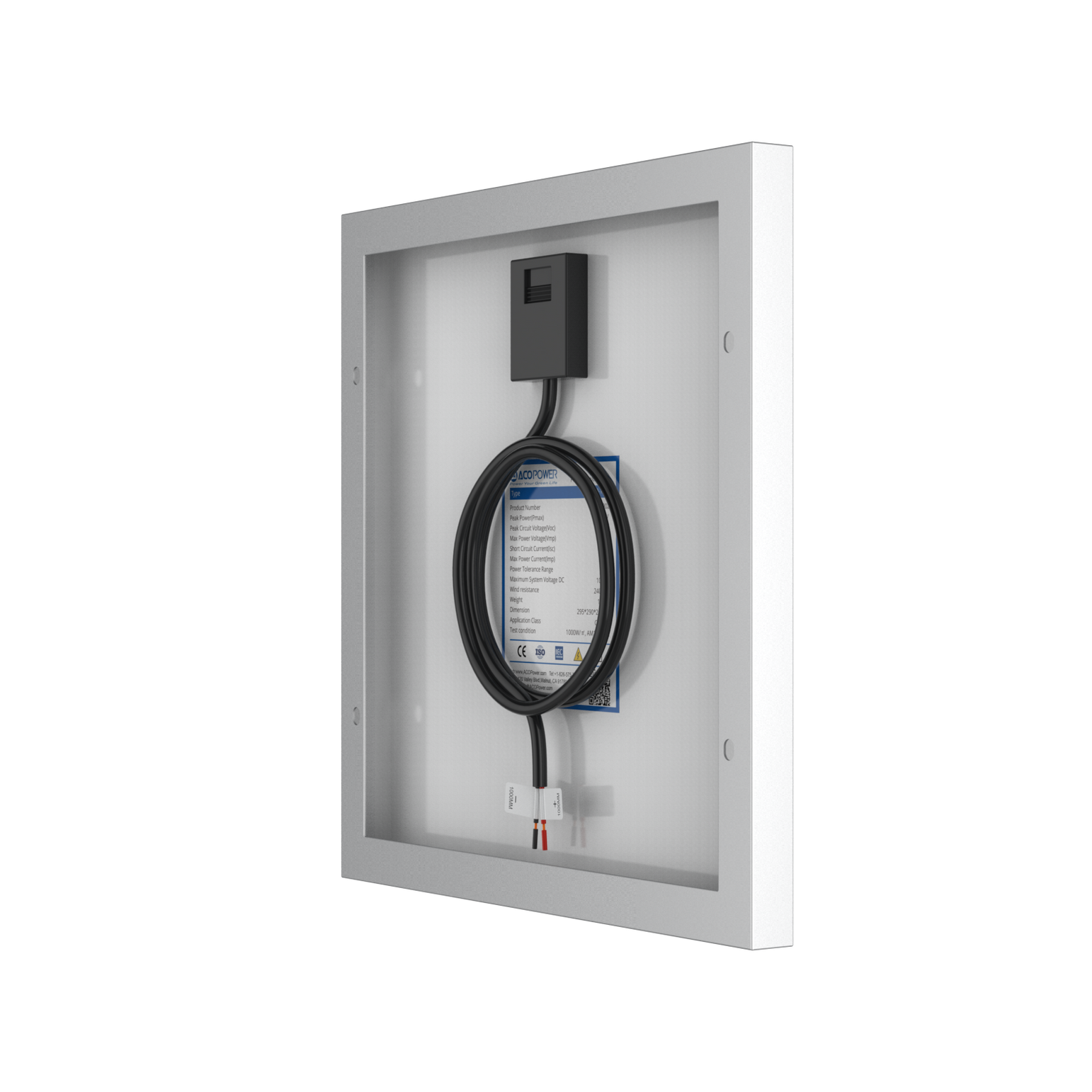 10 Watt 12 Volt Monocrystalline Solar Panel