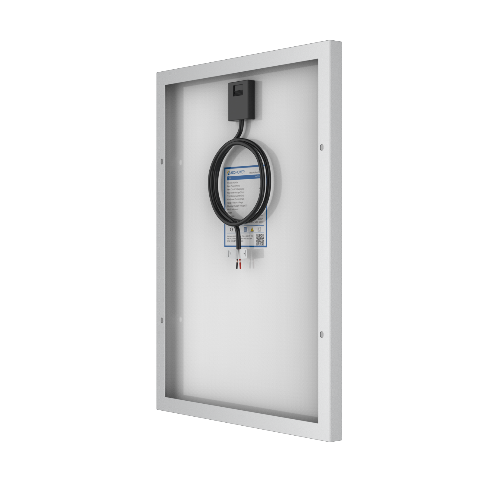 20 Watt 12 Volt Monocrystalline Solar Panel