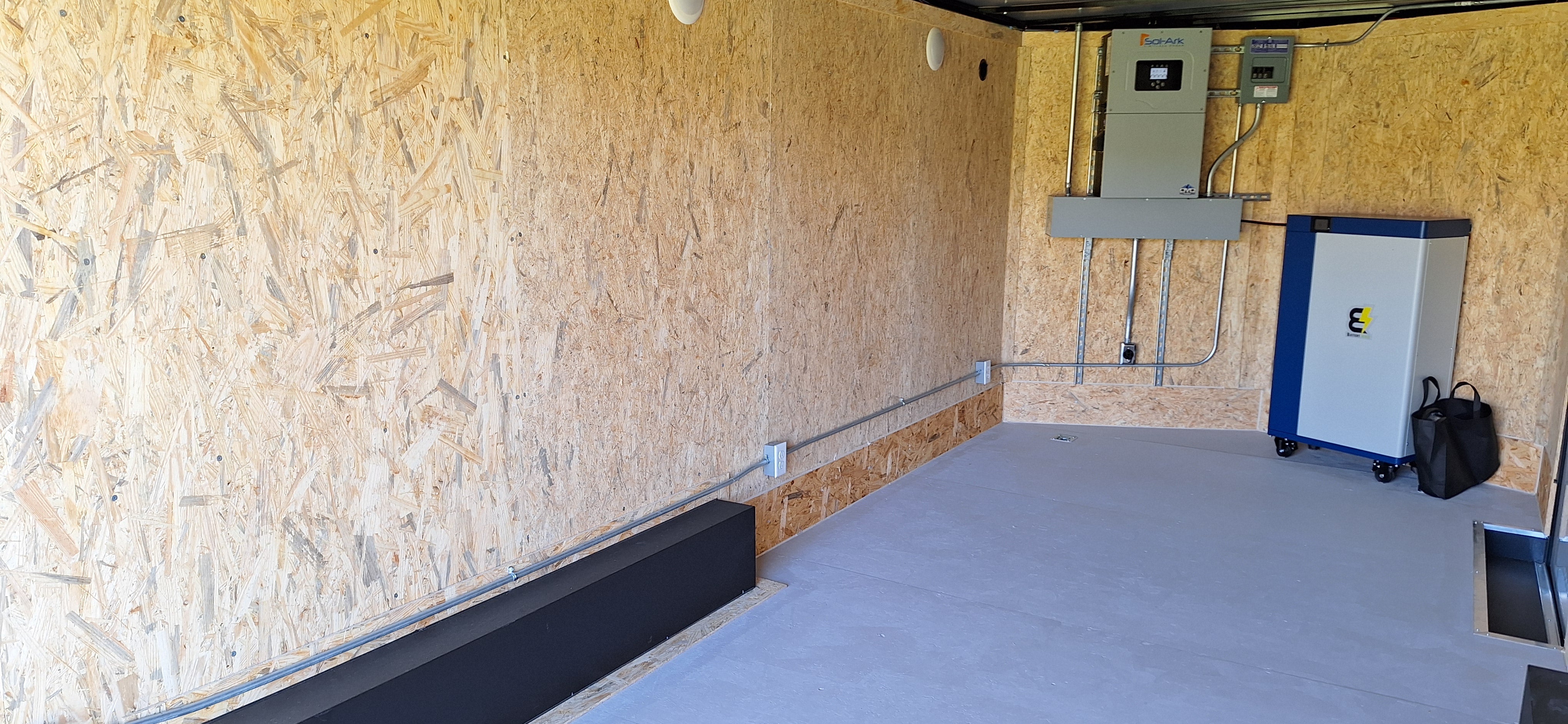 20' Enclosed SOLAR POWERED Offgrid Self-Sufficient Trailer - SOL-ARK 15K Version with 32K Lithium Battery