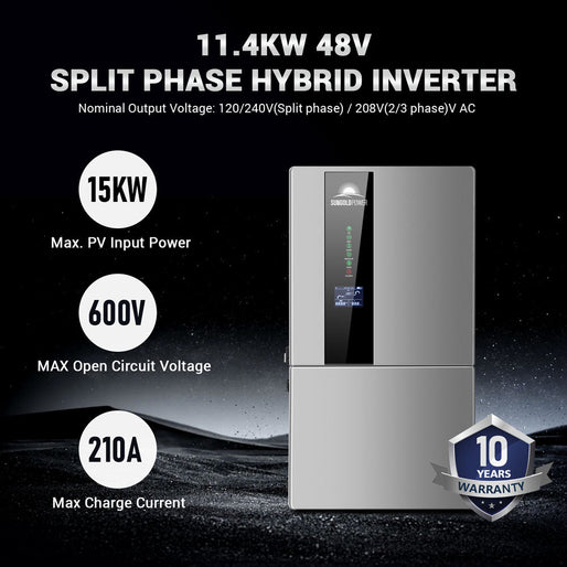 7.6KW/ 11.4KW Hybrid Inverter 48V Split Phase SGN11.4KHB-48/ SGN7.6K1HB-48