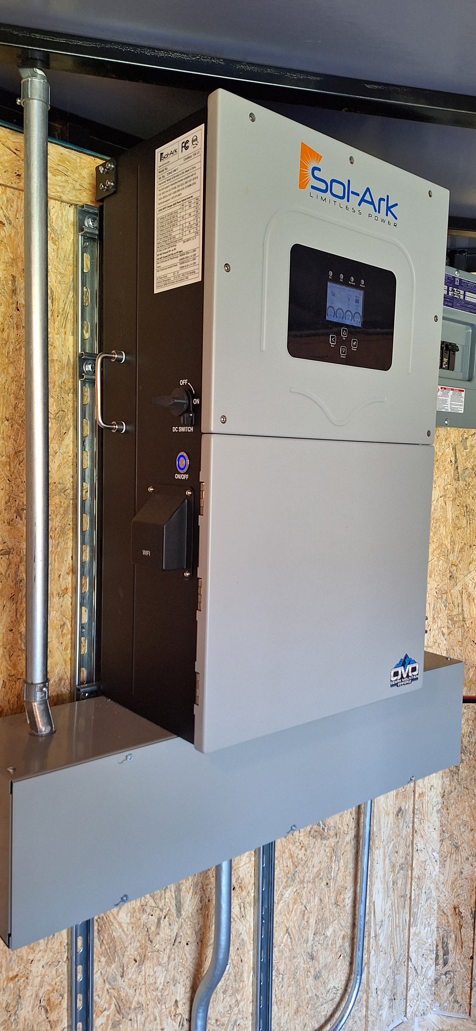 20' Enclosed SOLAR POWERED Offgrid Self-Sufficient Trailer - SOL-ARK 15K Version with 32K Lithium Battery