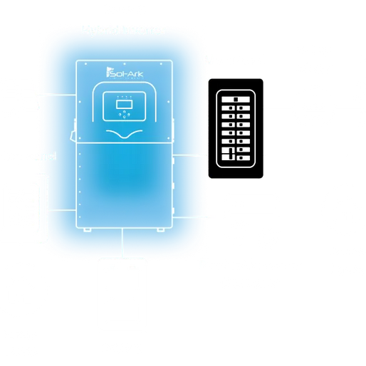 Sol-Ark 12kW Hybrid Inverter | All-In-One Solar Inverter | 13000W PV Input | 12000W Output | 48V 120/240V Split Phase | Sol-Ark 12K-2P