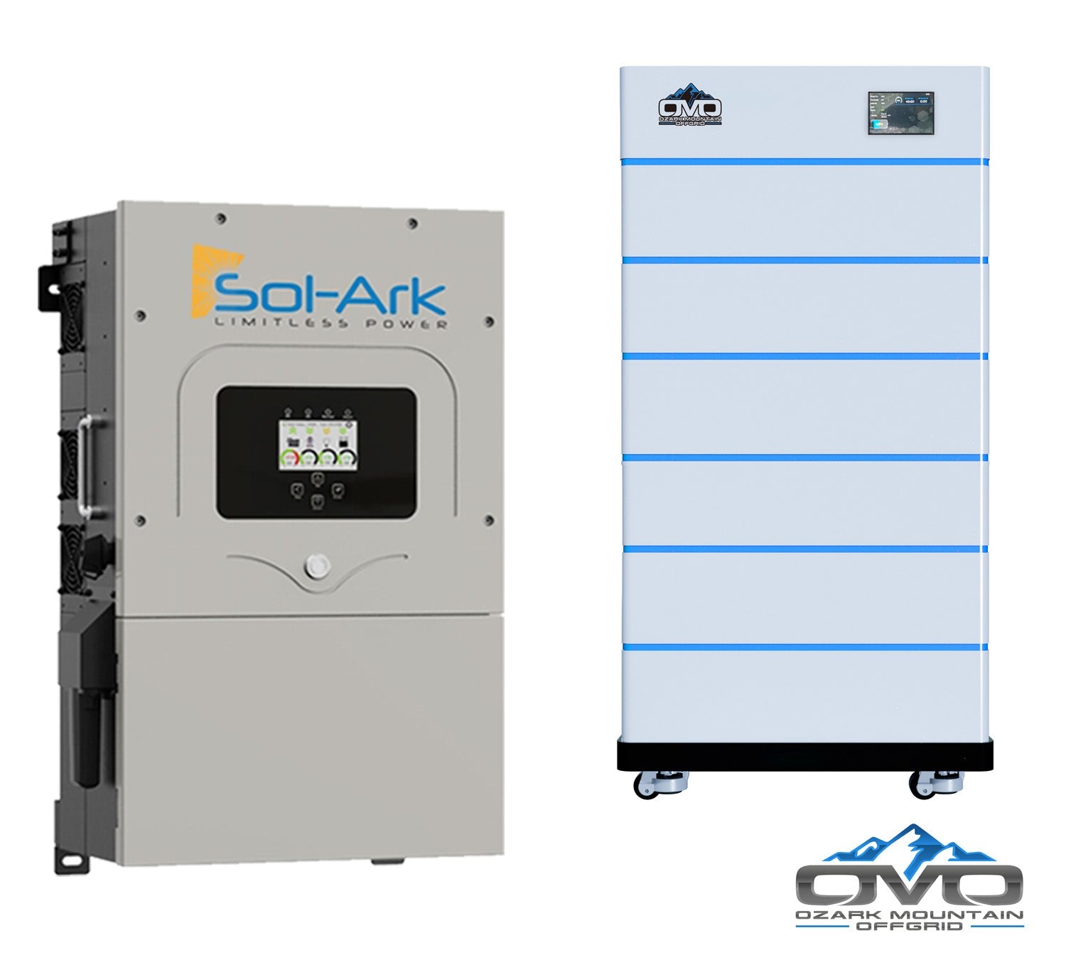 15K Sol-Ark Inverter + 30.72KW OMO Stack Lithium Battery – Mercados ...