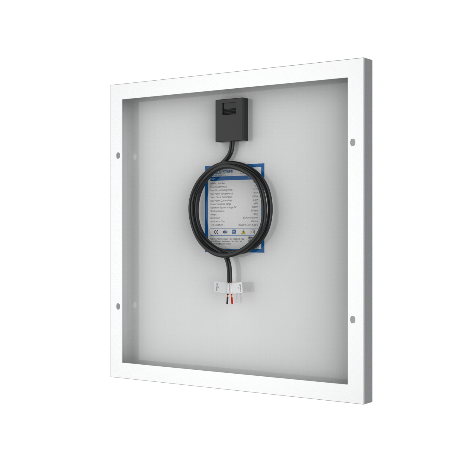 15 Watt 12 Volt Polycrystalline Solar Panel