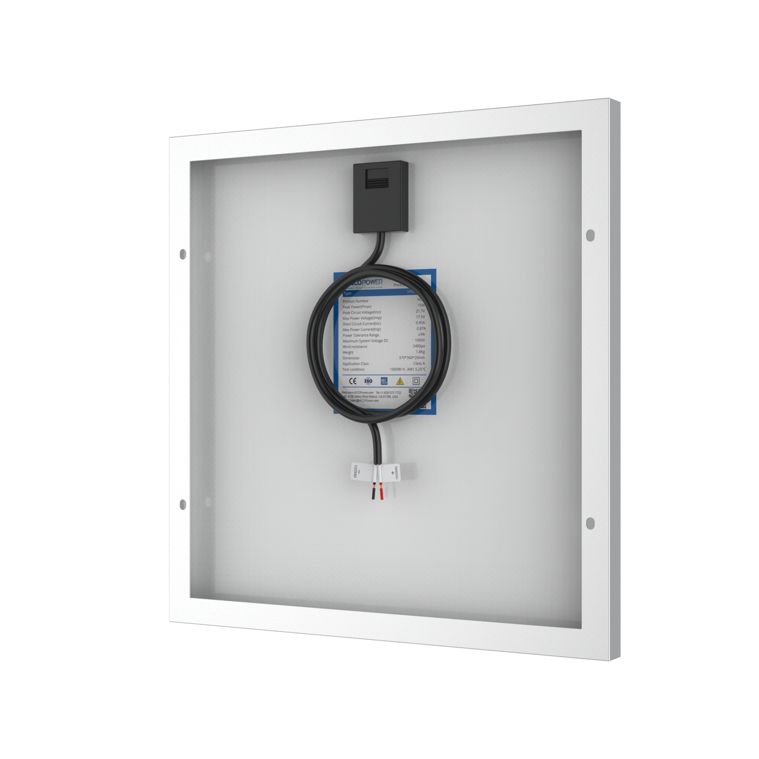 15 Watt 12 Volt Polycrystalline Solar Panel