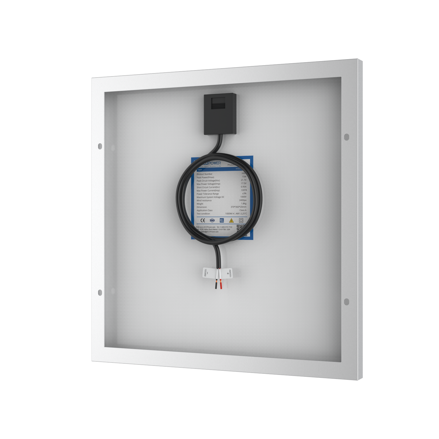 15 Watt 12 Volt Polycrystalline Solar Panel