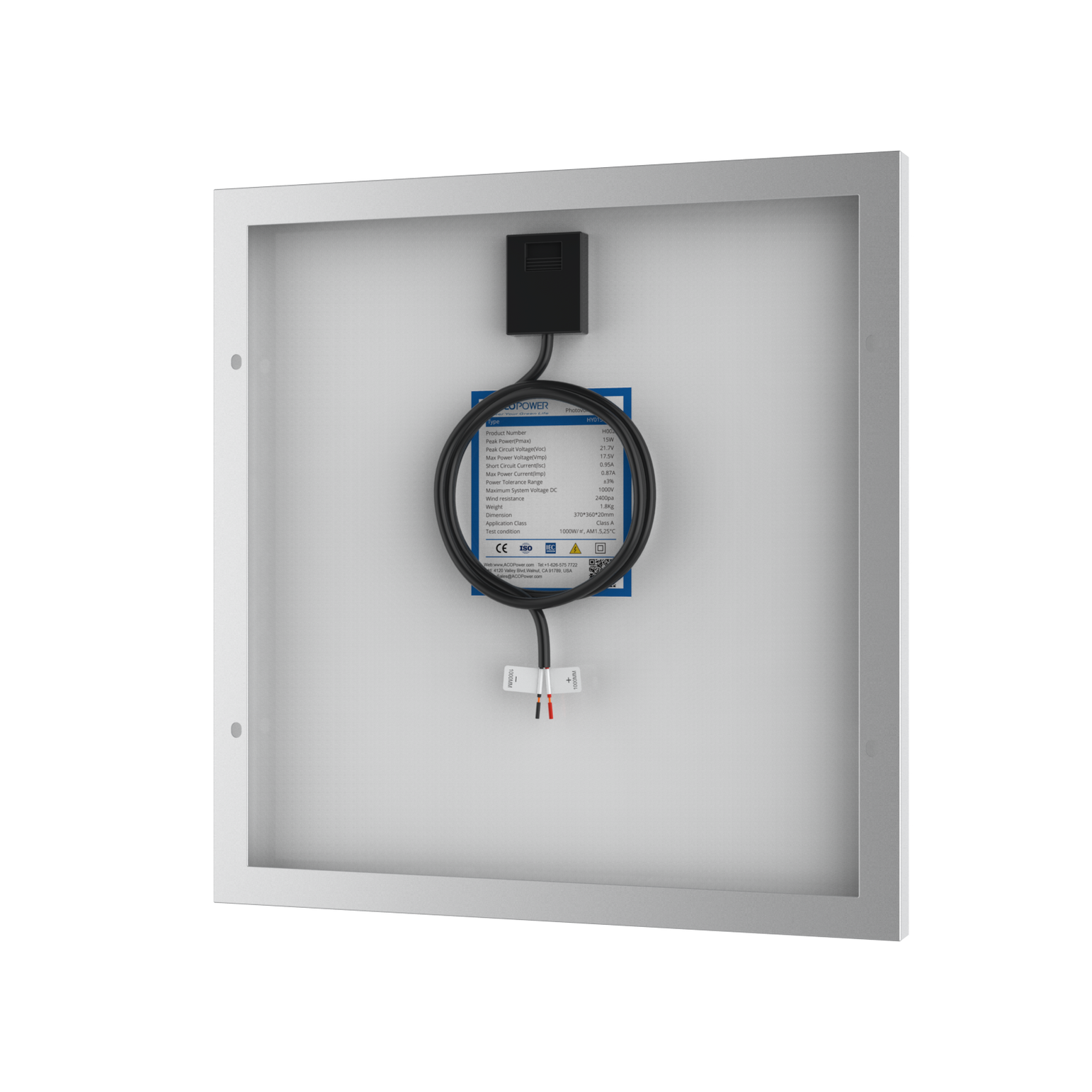 15 Watt 12 Volt Polycrystalline Solar Panel