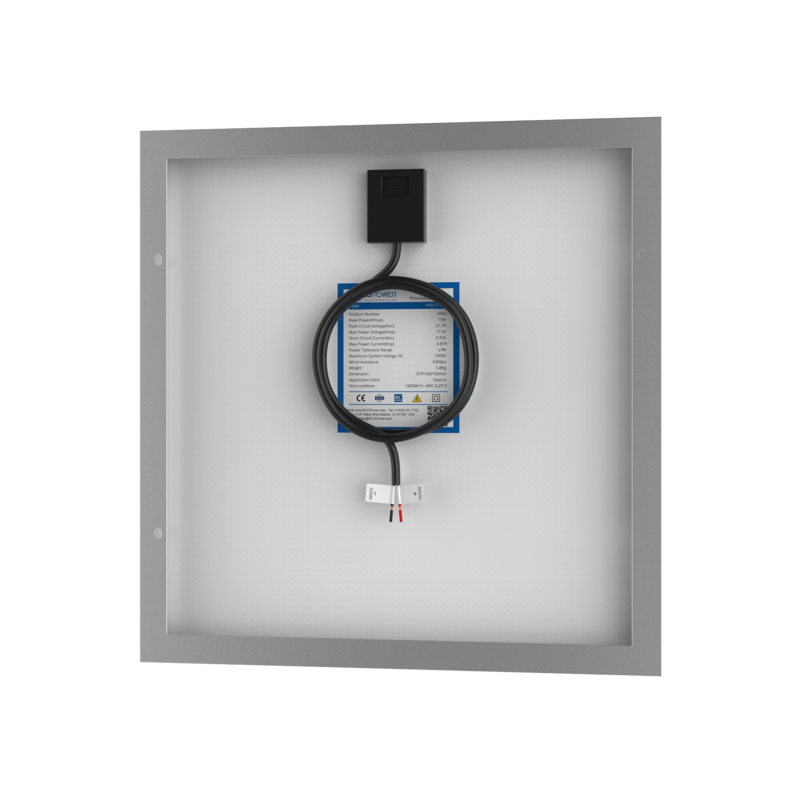 15 Watt 12 Volt Polycrystalline Solar Panel