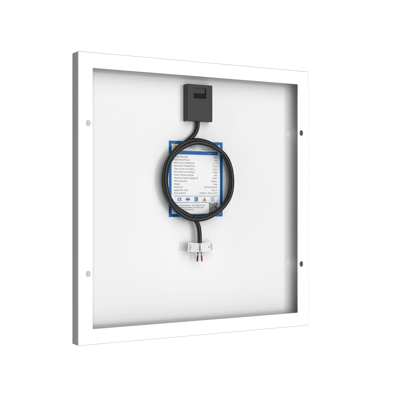 15 Watt 12 Volt Polycrystalline Solar Panel