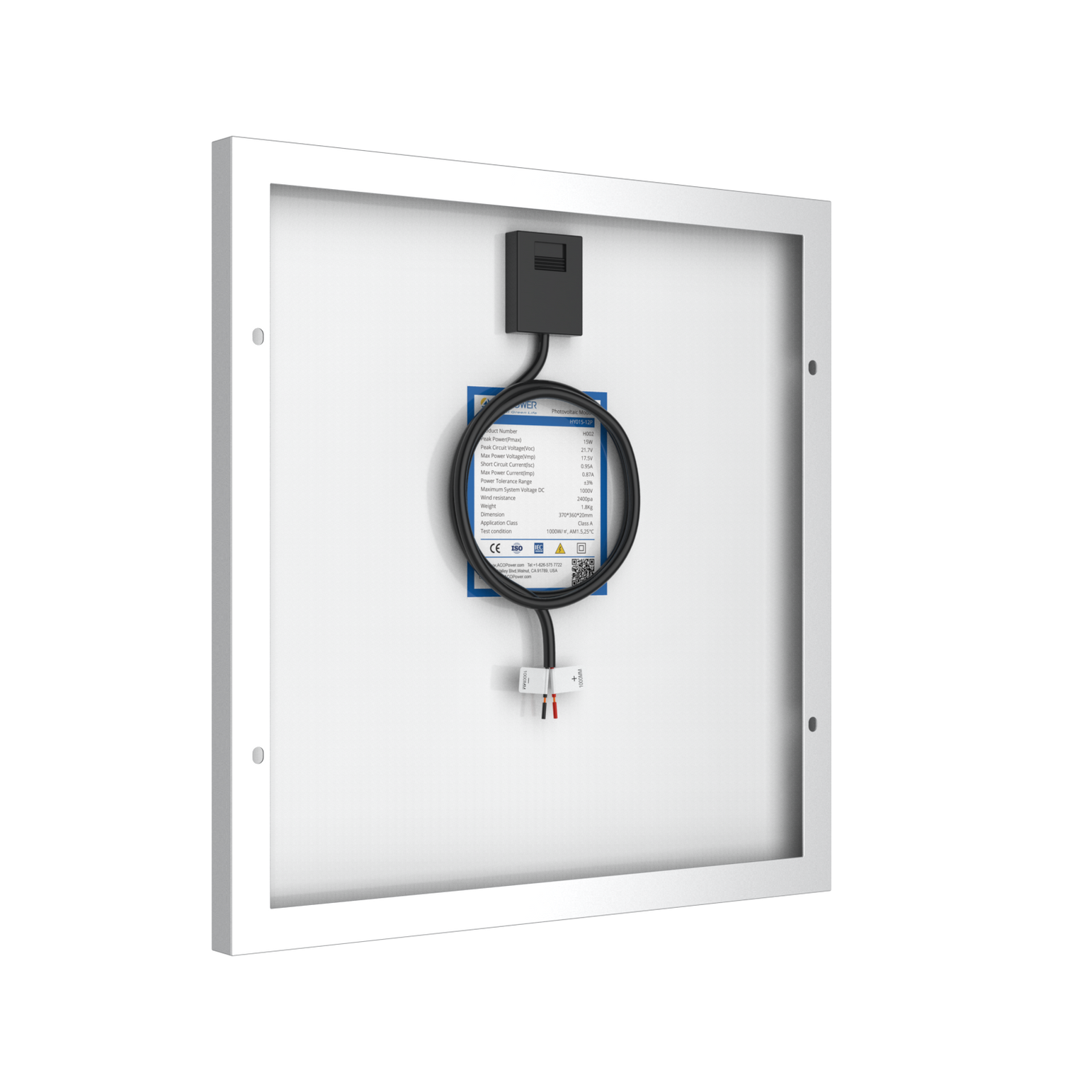 15 Watt 12 Volt Polycrystalline Solar Panel