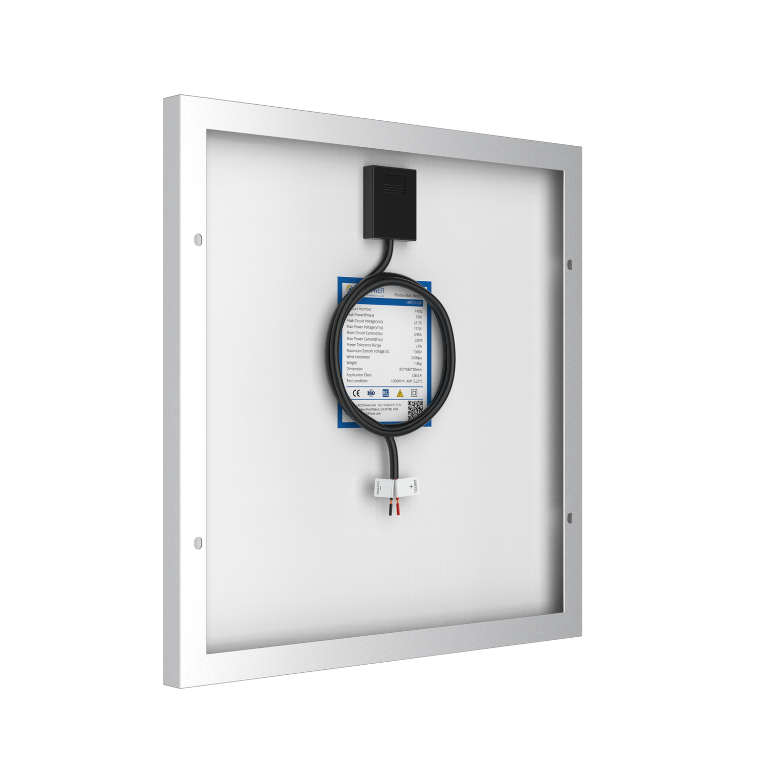 15 Watt 12 Volt Polycrystalline Solar Panel