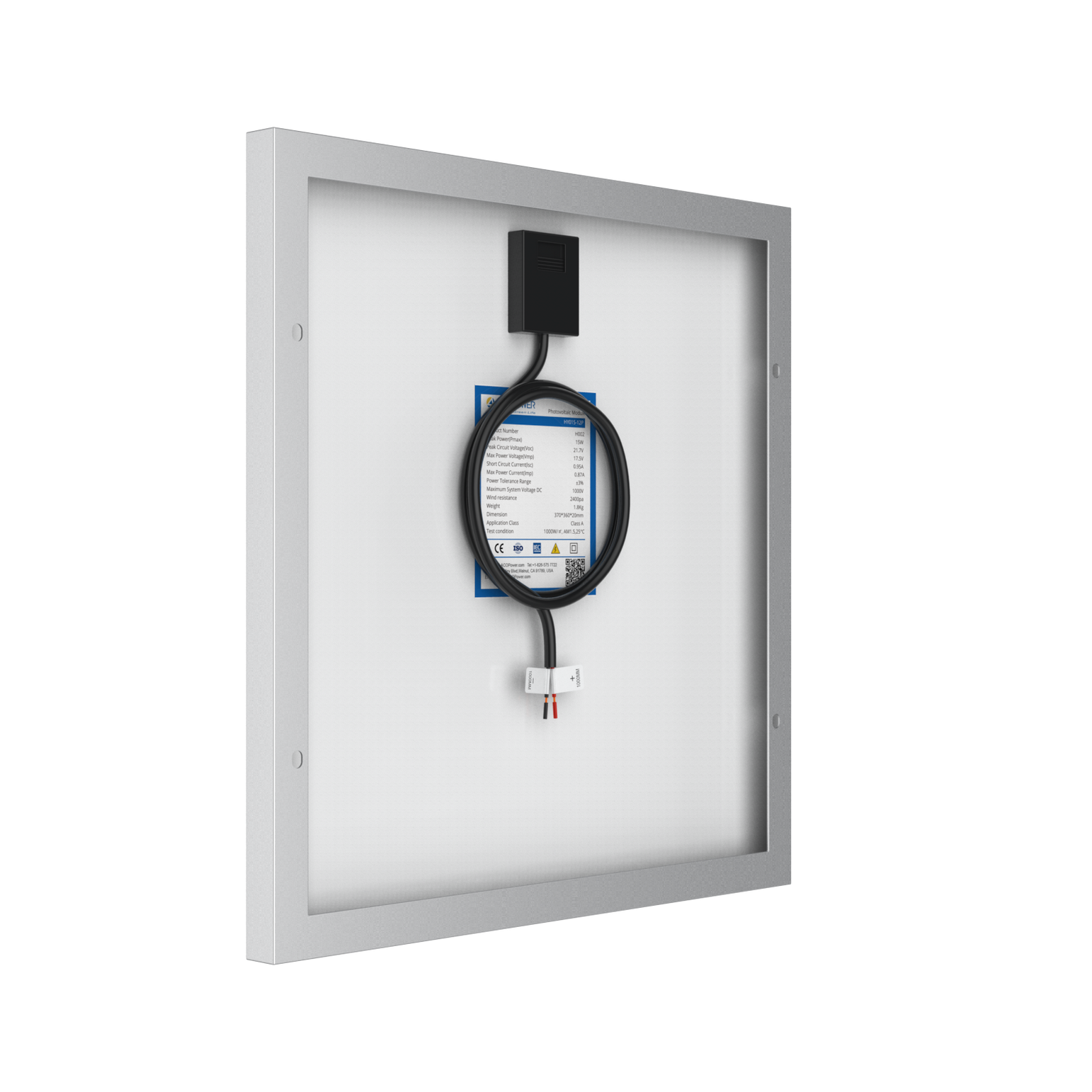 15 Watt 12 Volt Polycrystalline Solar Panel