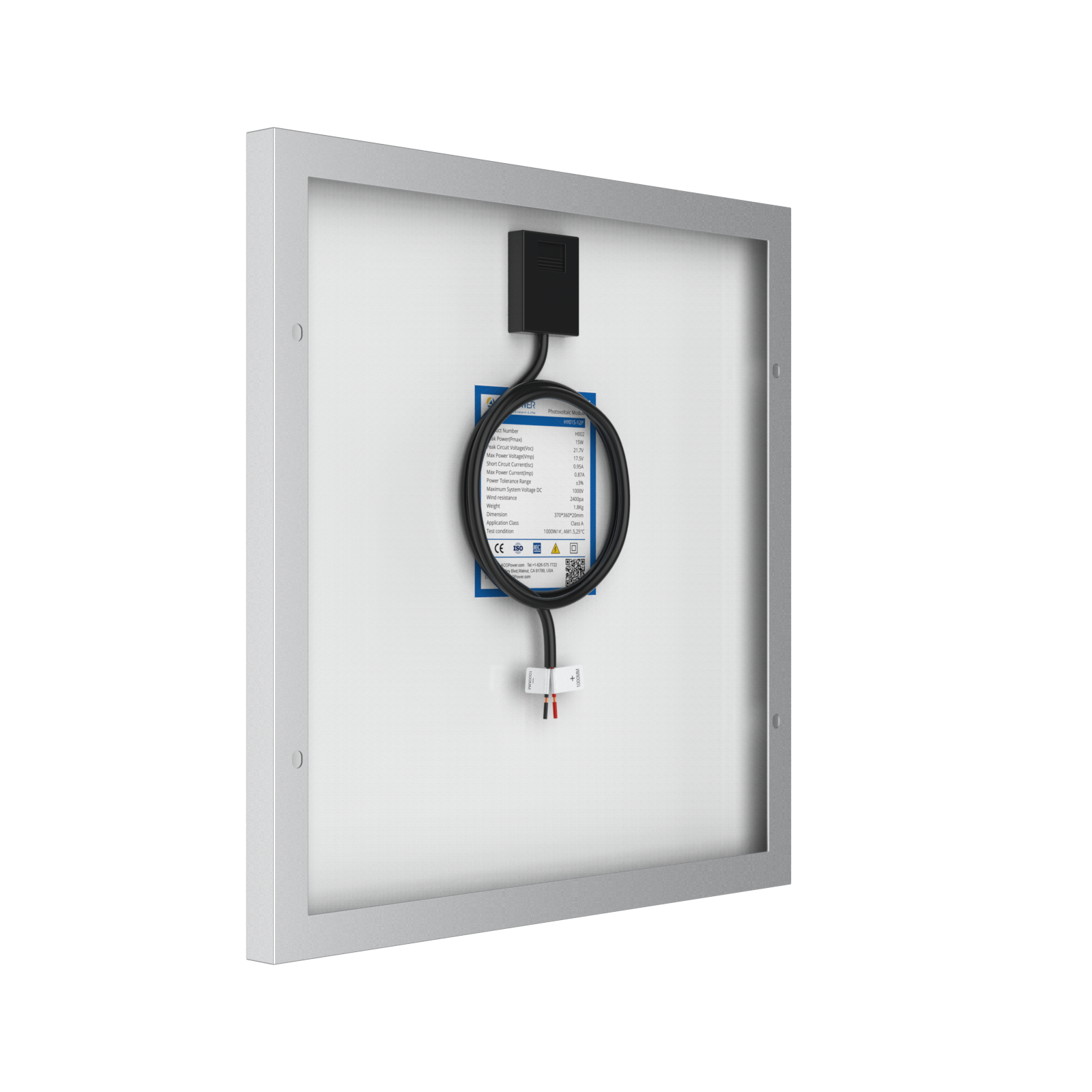 15 Watt 12 Volt Polycrystalline Solar Panel