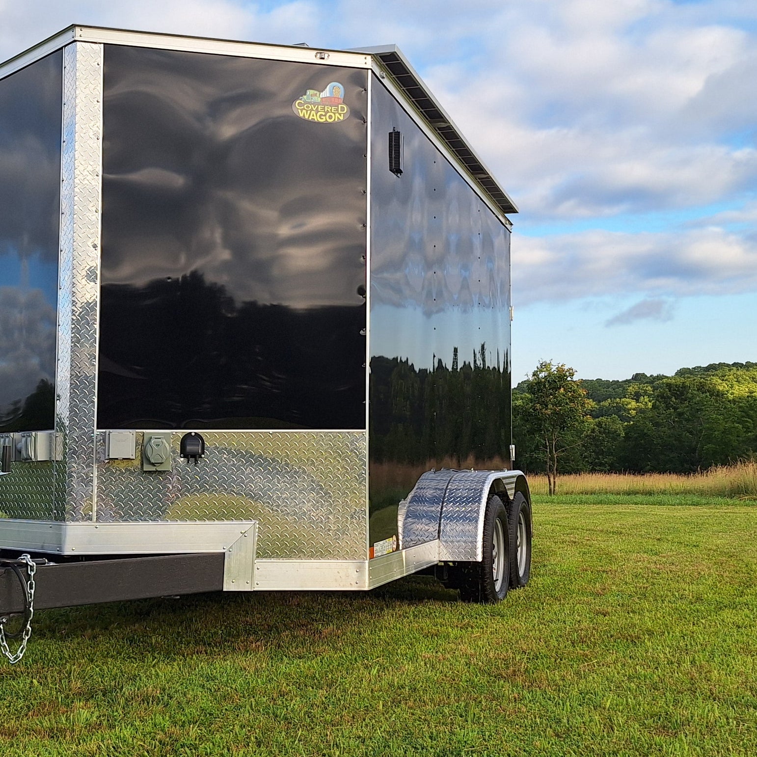 12' Enclosed SOLAR POWERED Offgrid Self-Sufficient Trailer BASE MODEL
