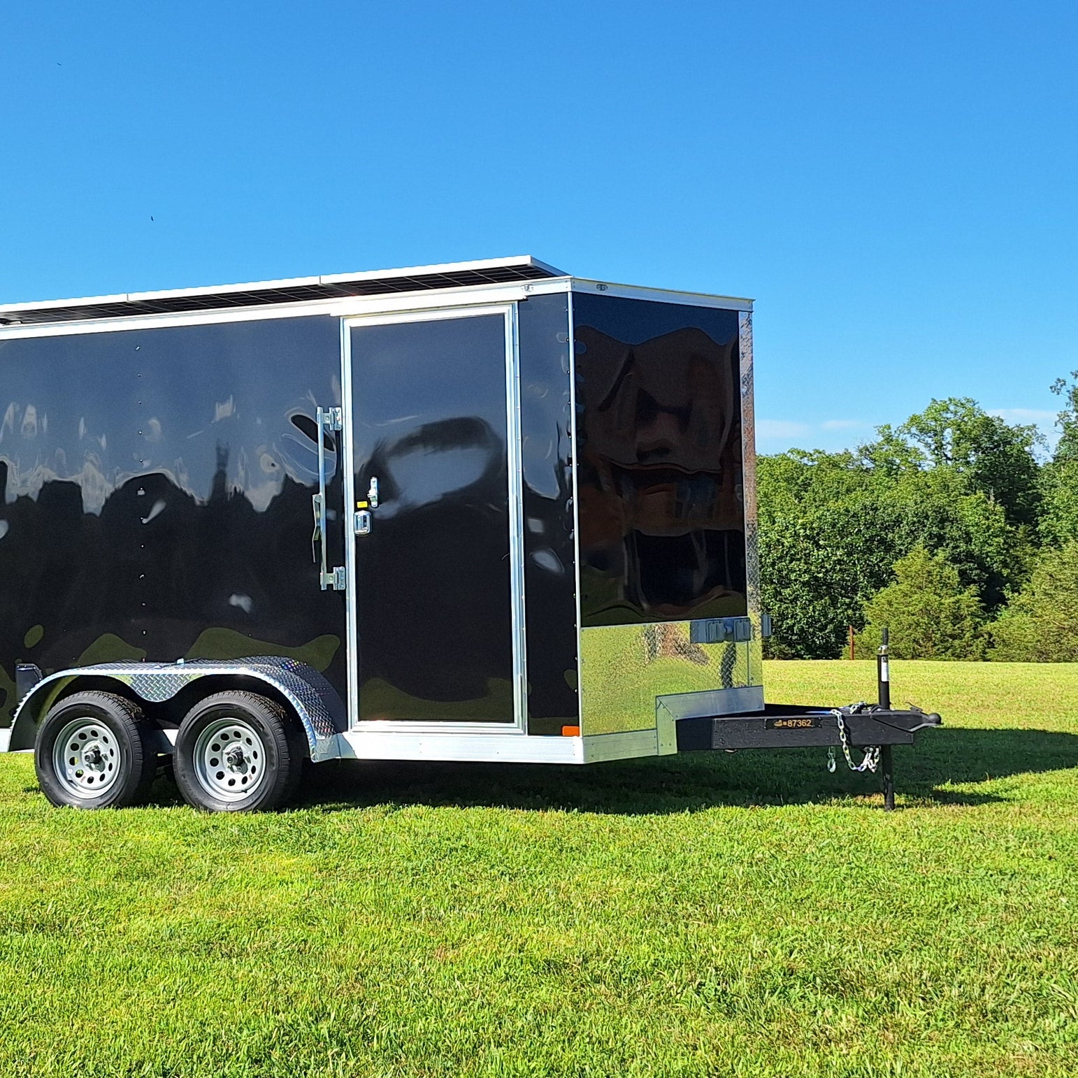 12' Enclosed SOLAR POWERED Offgrid Self-Sufficient Trailer BASE MODEL