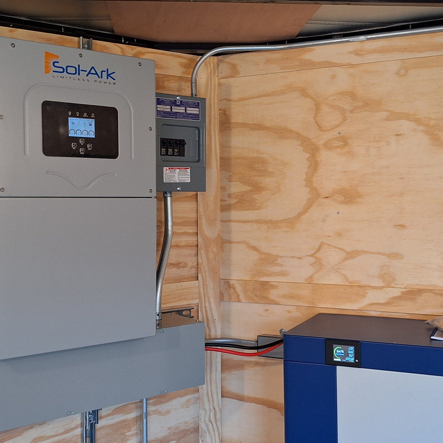 20' Enclosed SOLAR POWERED Offgrid Self-Sufficient Trailer - SOL-ARK 15K Version with 32K Lithium Battery