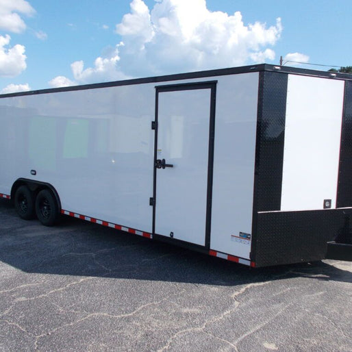 28' Enclosed SOLAR POWERED Offgrid Self-Sufficient Trailer - SOL-ARK 15K with OMO 32K Freedom Lithium Battery