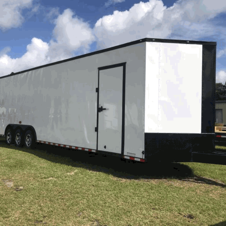 36' Enclosed SOLAR POWERED Offgrid Self-Sufficient Trailer - SOL-ARK 15K with OMO 32K Freedom Lithium Battery