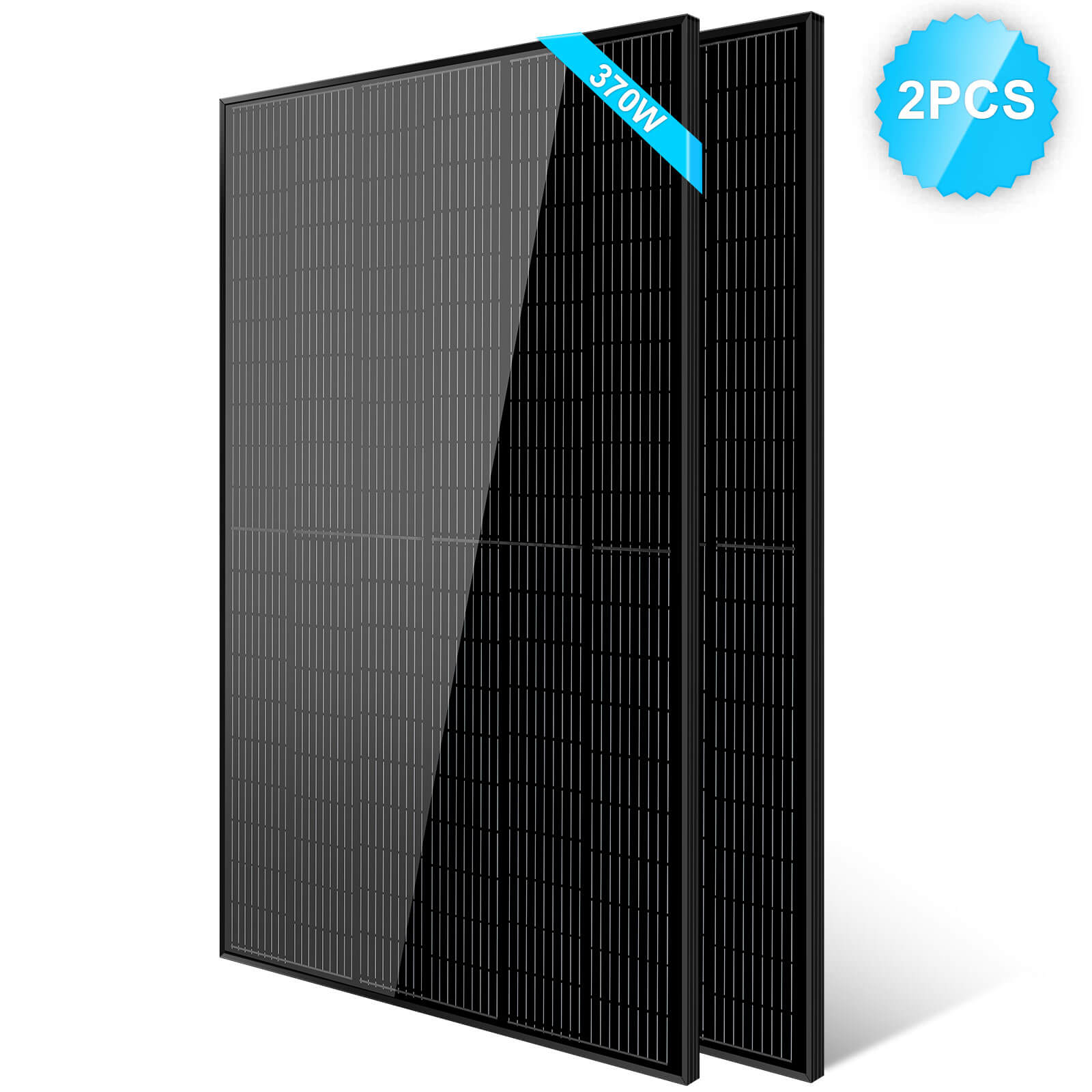 370W Mono Black PERC Solar Panel UL 61730