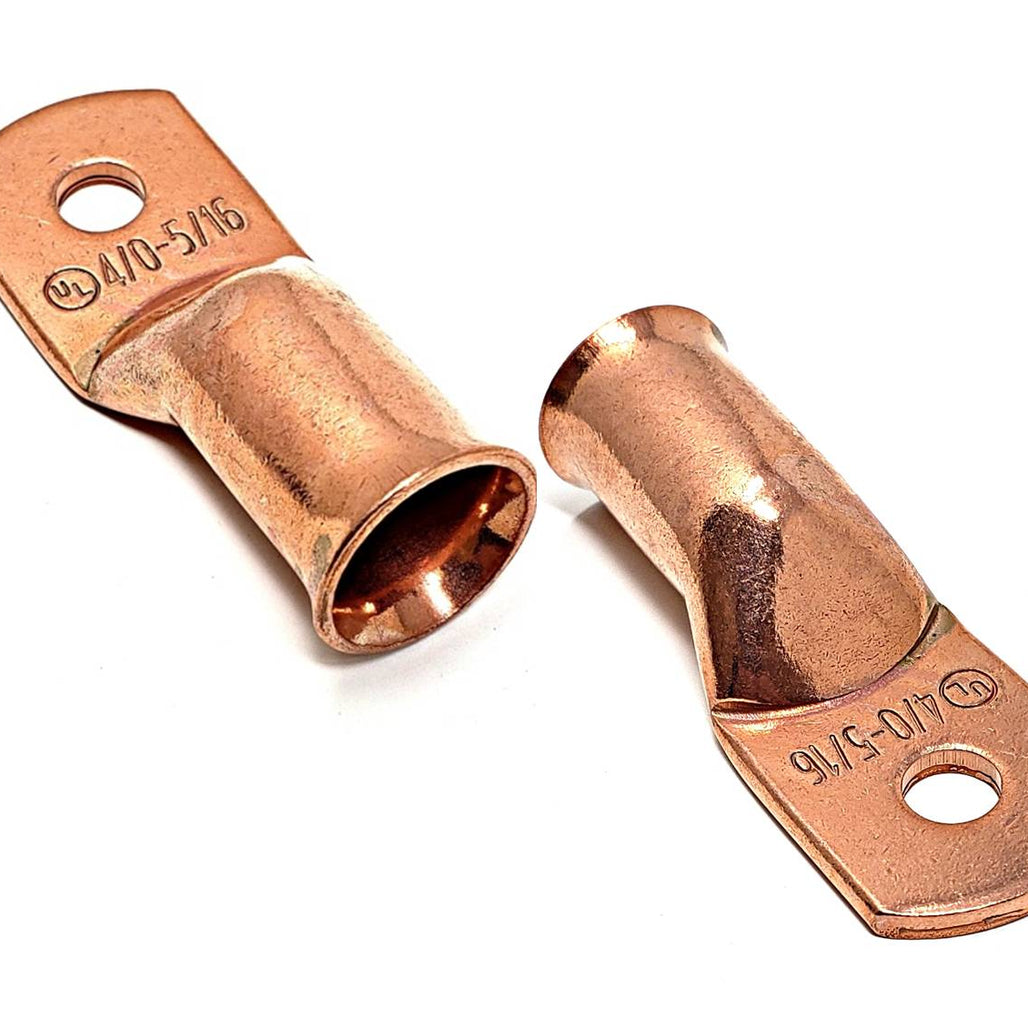 4/0 Gauge (AWG) Pure Copper Cable Lug Connector Ring Terminals