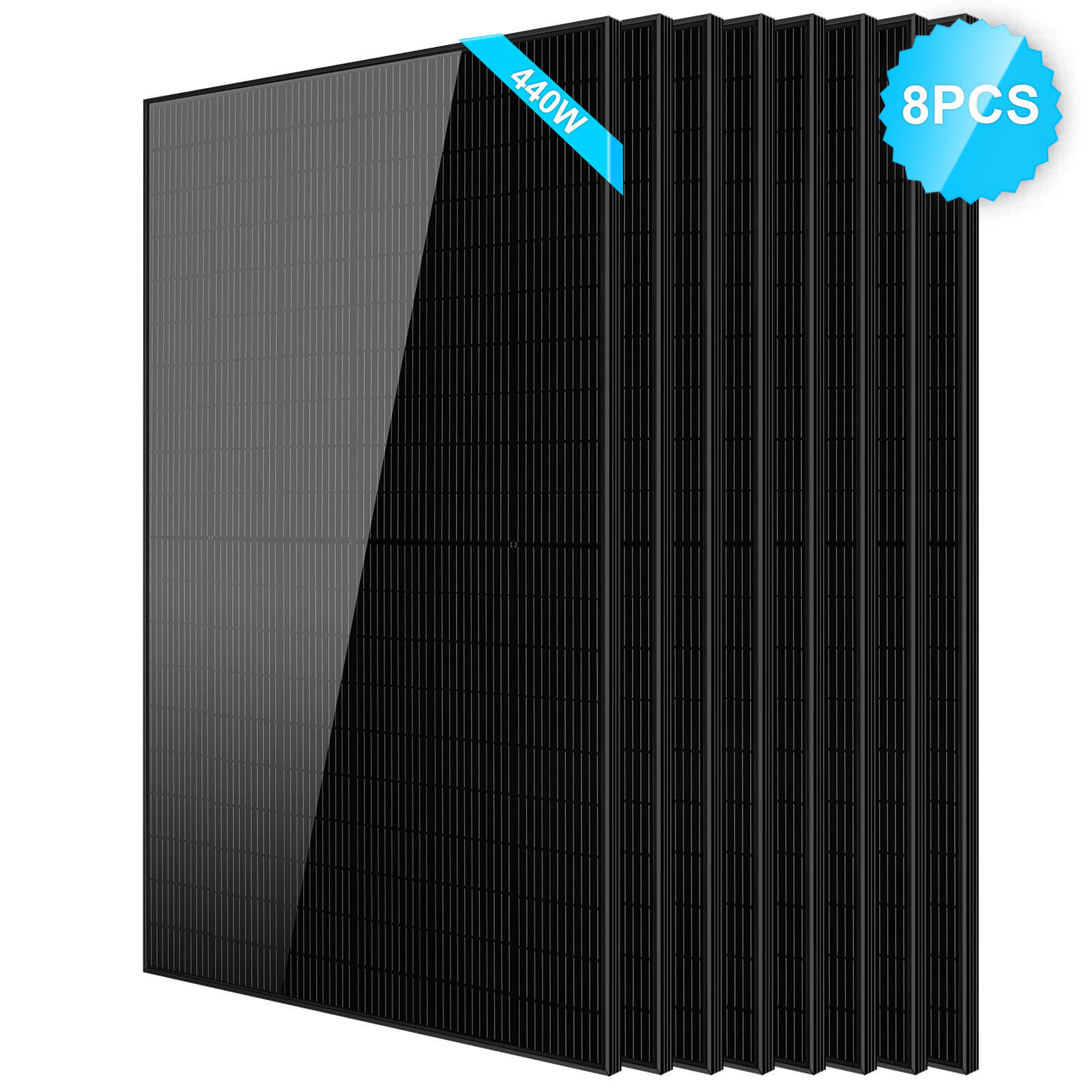 440W Mono Black PERC Solar Panel UL61730 CEC Listed