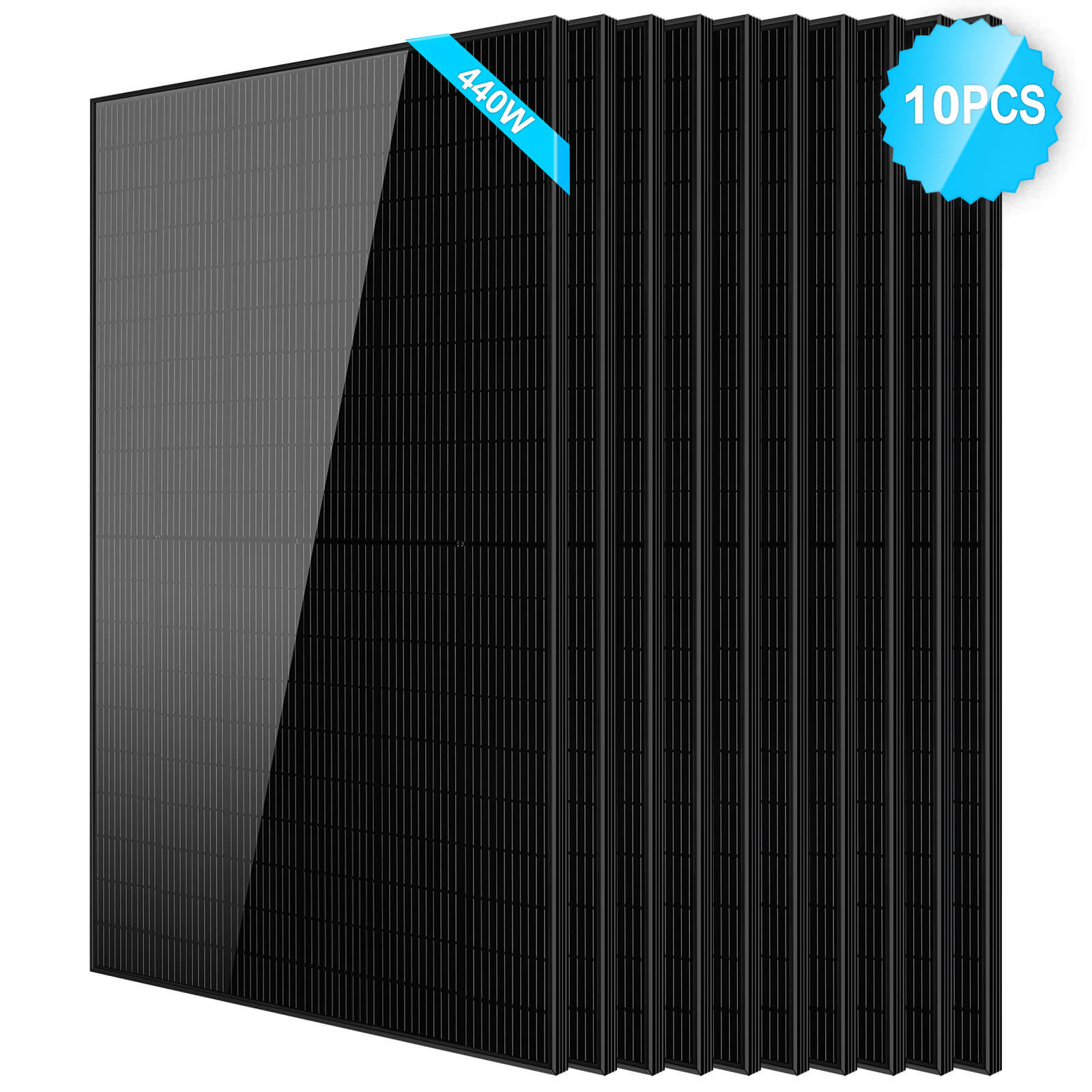 440W Mono Black PERC Solar Panel UL61730 CEC Listed