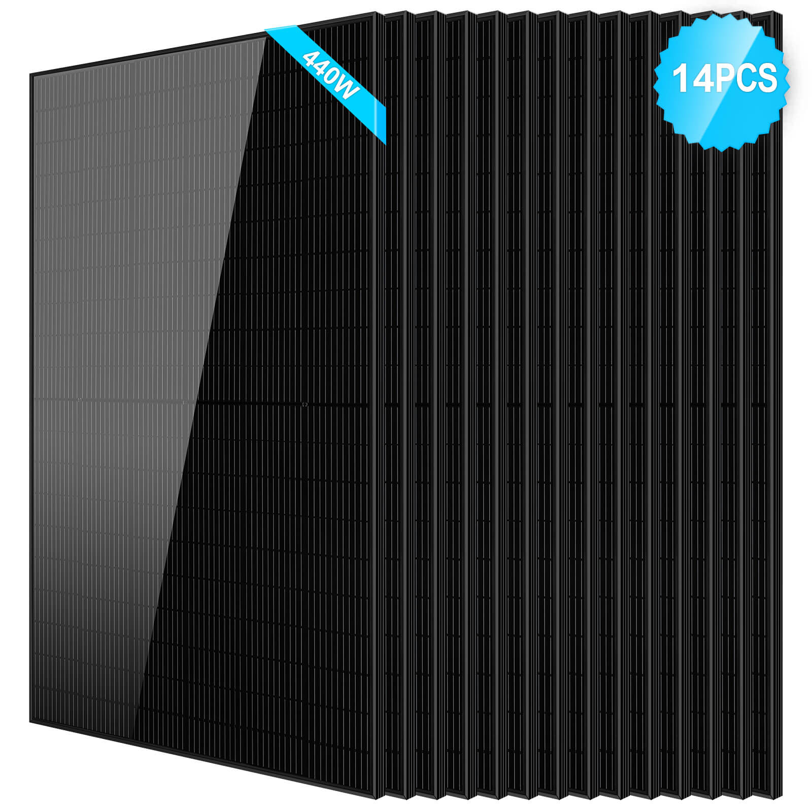 440W Mono Black PERC Solar Panel UL61730 CEC Listed
