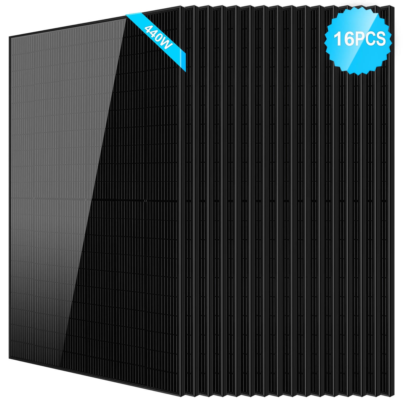 440W Mono Black PERC Solar Panel UL61730 CEC Listed