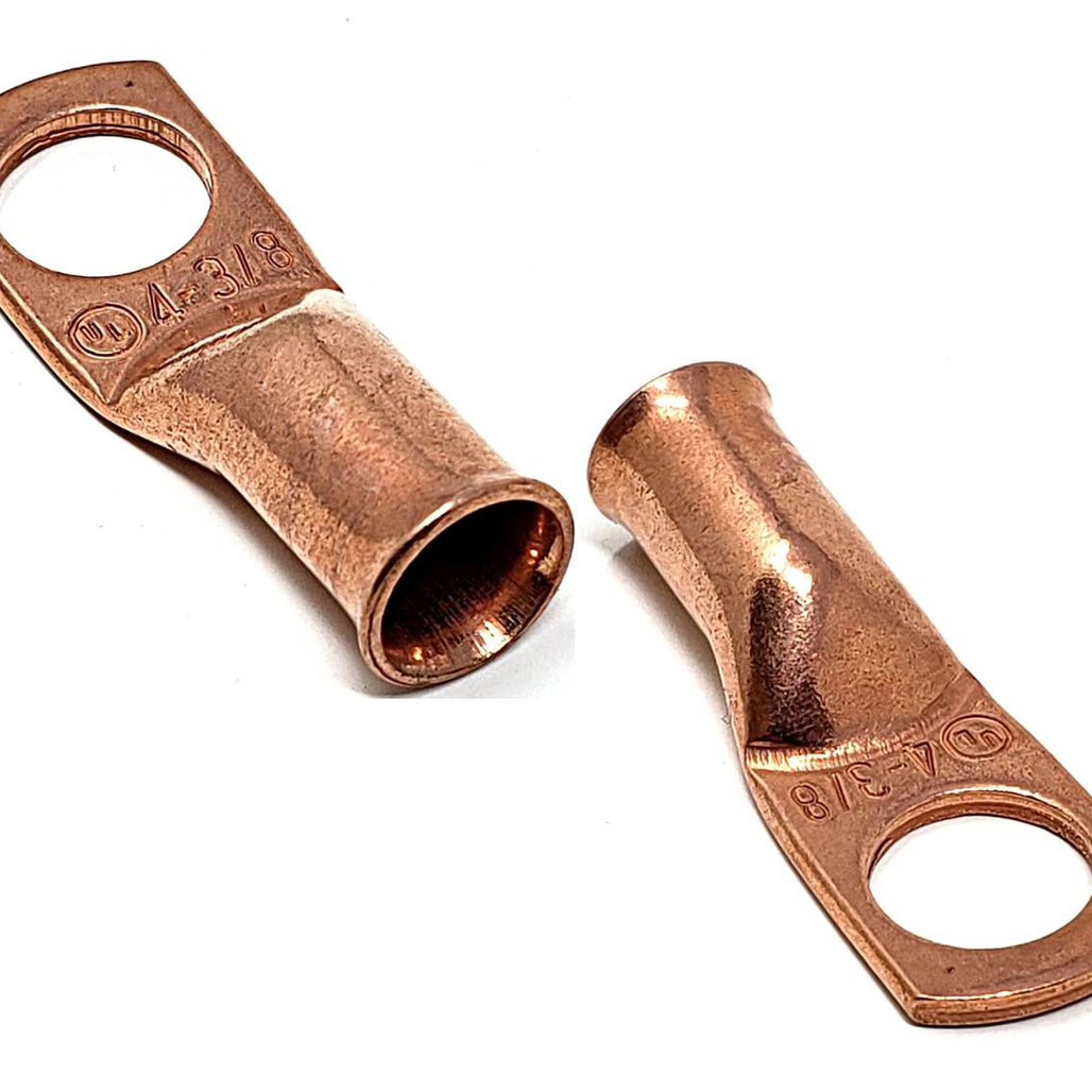4 Gauge (AWG) Pure Copper Cable Lug Connector Ring Terminals